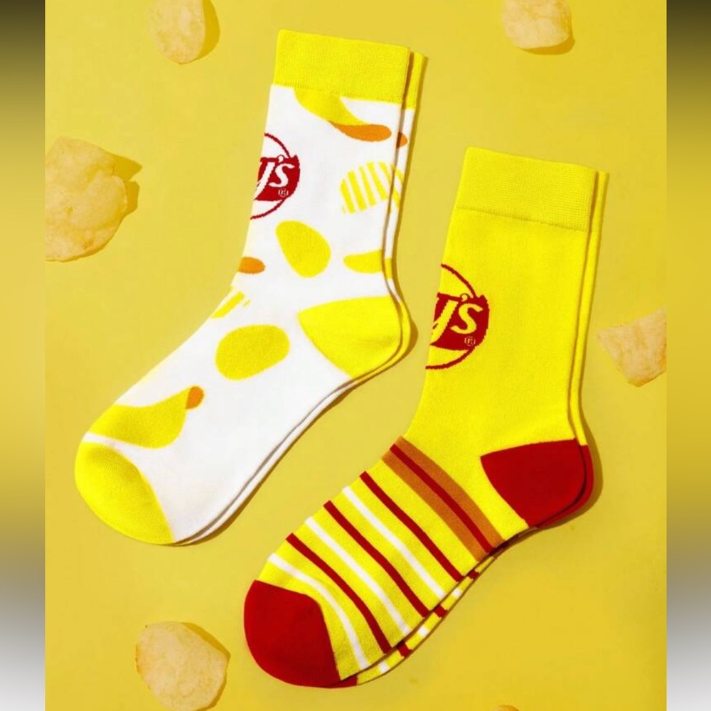 Lays Potato Chip Crewneck Sock Set NEW 🏷️